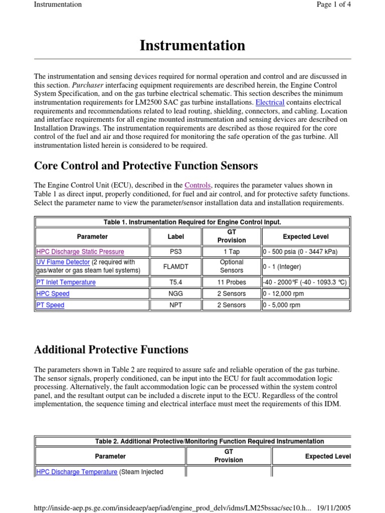 Instrumentation: Core Control and Protective Function Sensors | PDF