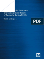 Annual Financial Statements and Management Report Deutsche Bank AG 2015