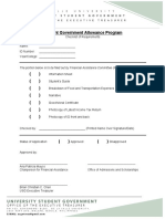 SAP Checklist of Requirements