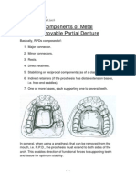 Removable Prosthodontics II - Lec.6, Metal RPD Components - SIUST, College of Dentisty