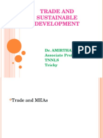 Trade and Sustainable Development: Dr. Amirthalingam. S Associate Professor of Law Tnnls Trichy