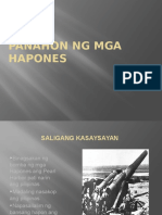 Panahon NG Mga Hapones