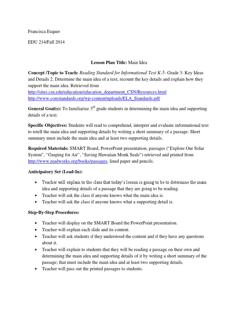 Francisca Esquer Lesson Plan Doc Planets Neptune