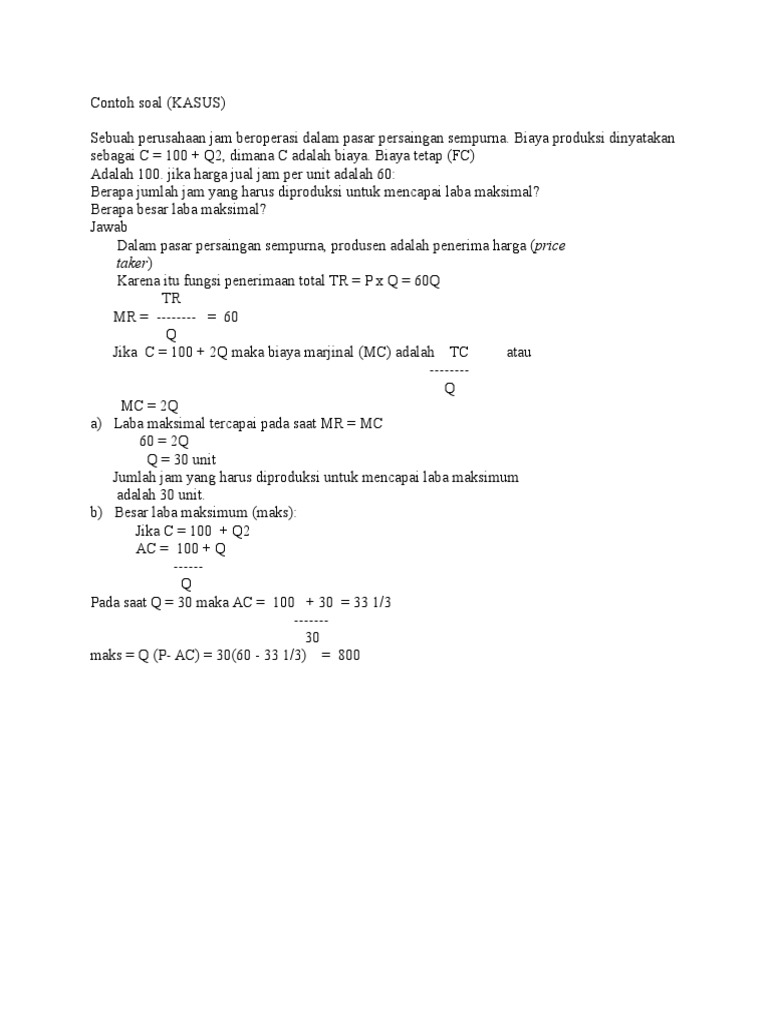 Contoh Soal