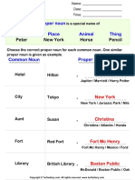 Answer Rewriting Common Noun As Proper Noun