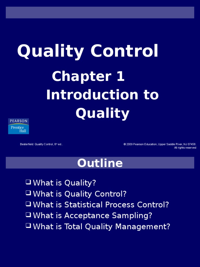 Section 1: Introduction To Quality Management – DGAKUV