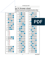 Pharmacology Practice Test IV Answer Sheet Key