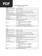 Main Specifications of FOMA 905i Series