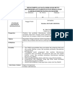 SOP Pengumpulan Data Ketersedian Fasilitas Dan Peralatan Lab PK