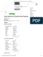 Latin American Countries and Capitals - Memorize