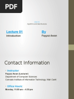 Fayyaz Awan: Algorithms and Data Structures