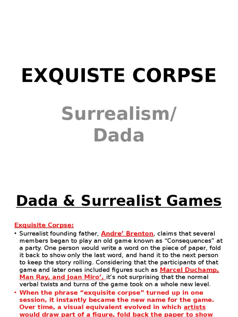 Exquisite Corpse: Surrealist Art Game | PDF