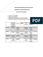 Calendario Admisiones 2015