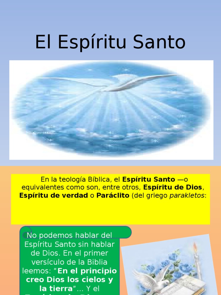 El Espíritu Santo en la Teología Bíblica | PDF | espíritu Santo | Trinidad