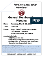 General Membership Meeting Flyer