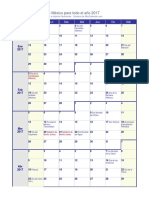 Calendario Semanal 2017 PDF