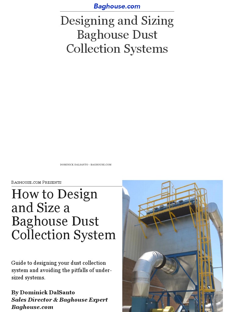 How To Design and Size A Baghouse PDF Duct (Flow) Building