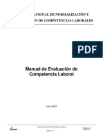 Manual de Evaluación de Competencia Laboral