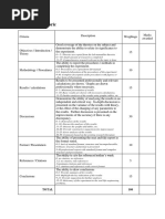 Lab Report Rubric