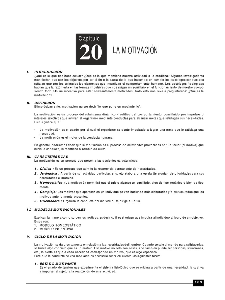 Psicología de la Motivación Humana | PDF | Motivación | Motivacional