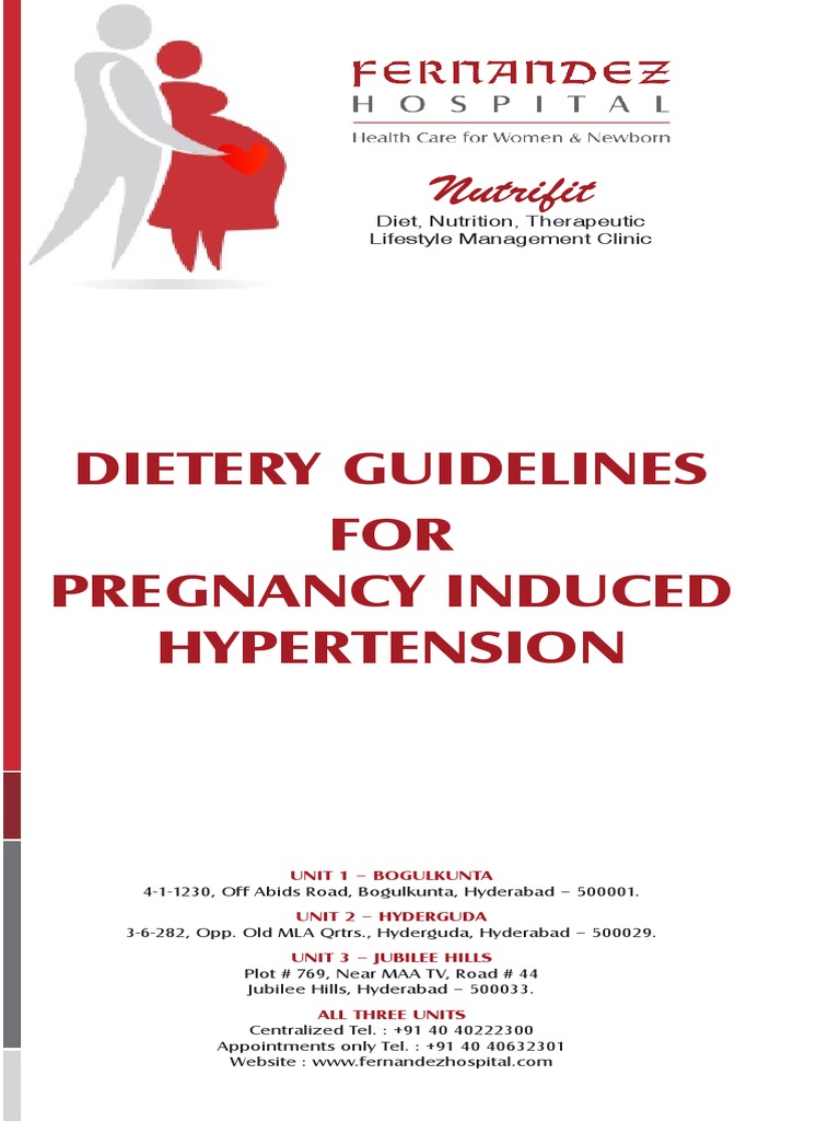 Dietary Guidelines for PIH Management | PDF | Hypertension | Pregnancy