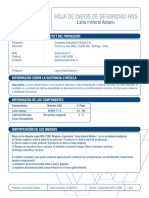 Ficha Datos de Seguridad Lana Mineral PDF