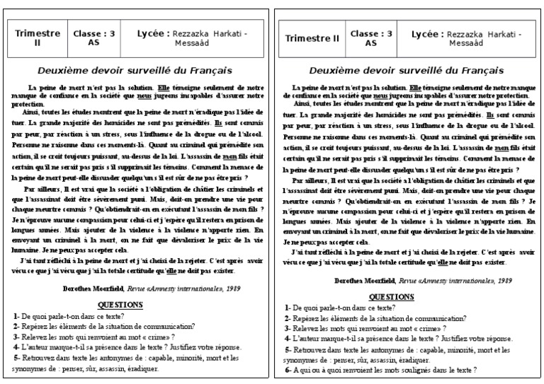 Arguments contre la peine de mort | PDF | Peine capitale | Justice