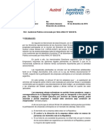 Informe Interno de Aerolíneas Contra Avianca