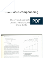 Continuous Compounding Theory and Applications