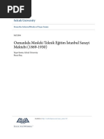 Yaşar Semiz Osmanlıda Mesleki Teknik Eğitim İstanbul Sanayi Mektebi (1869-1930)