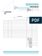 Sale Invoice Template