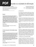 Um Estudo Do Poder Na Sociedade Da Informação