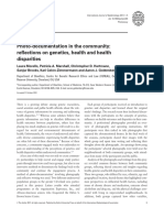 Photo-Documentation in The Community: Reflections On Genetics, Health and Health Disparities