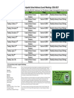 Saint Thomas The Apostle School Advisory Council Meetings