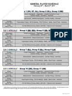 2017 NFL Scouting Combine Player Schedule