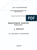 Arr Johnstone BORODIN Polovtsian - Dances CELLO - IV PDF