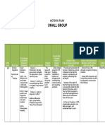 Small Group Action Plan