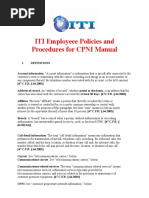 ITI CPNI Employee Manual3