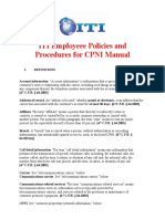 ITI CPNI Employee Manual3