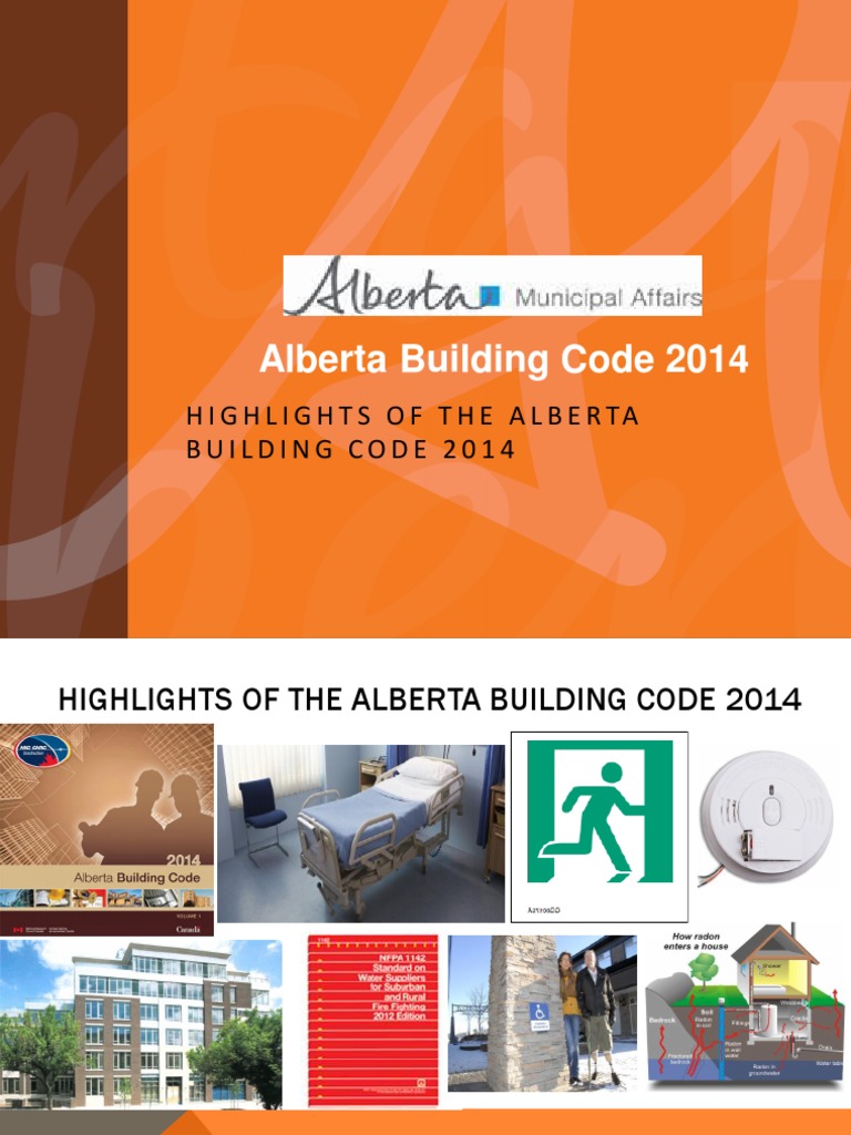 Alberta Building Code HighlightsSCC2015 PDF Fire Sprinkler System