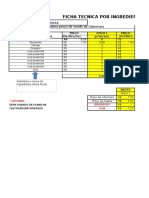 Ficha Técnica - Sabores Pizza Com Calculadora Recheio