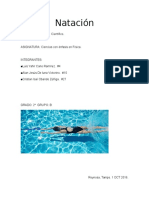 Natación Proyecto 2°B