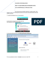 How To Connect To Nur - Wireless in Vista