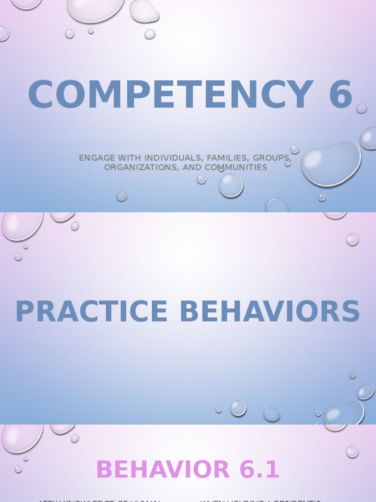Competency 6 | PDF
