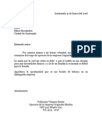 Carta de Renuncia