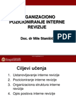 Organizaciono Pozicioniranje Interne Revizije