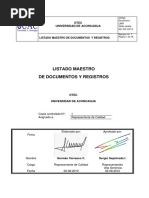 Listado Maestro de Resigtros