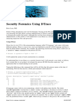 Security Forensics Using DTrace