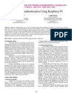 Biometrics Authentication Using Raspberr PDF