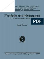 (Grenzfragen Des Nerven - Und Seelenlebens) Rudolf Tischner (Auth.) - Fernfühlen Und Mesmerismus - Exteriorisation Der Sensibilität-J.F. Bergmann-Verlag München (1925)